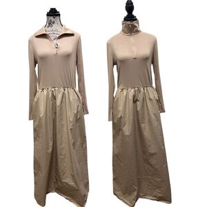 Blank NYC Tan Long Sleeve Dress